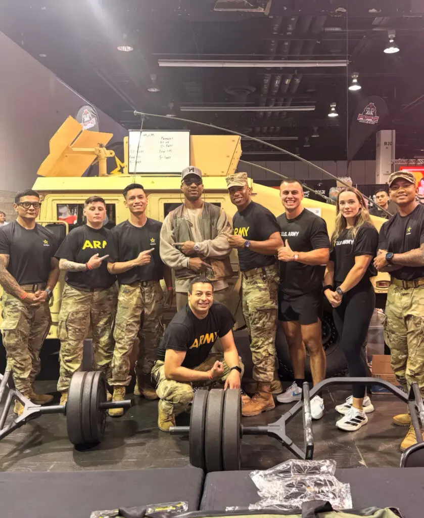 U.S. Army Warrior Fitness Team including Jenna Sorenson second from right