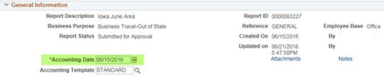 A screenshot of the accounting date you need to be aware of.