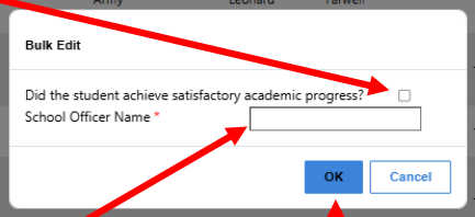 screenshot of the bulk edit steps to take